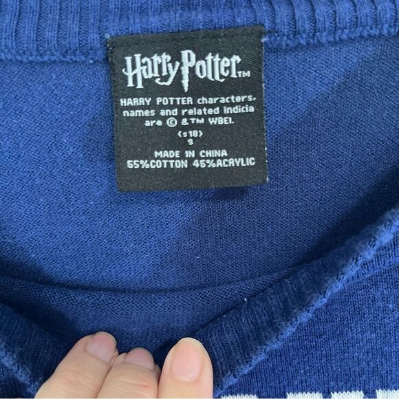 Harry Potter I Solemnly Swear That I Am Up To No Good Sweater Blue S - Picture 5 of 7